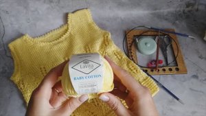 Вяжем майку для девочки