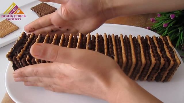 DÜNYANIN En KOLAY Pastası ❗ Sadece 3 MALZEME 😍 10 DAKİKADA HAZIR 💯 Bisküvili Pasta Tarifi смотреть онлайн