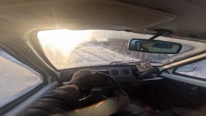 Едет ли ОКА 1111 в -40°C ? / Поездка по городу Тара🚗
