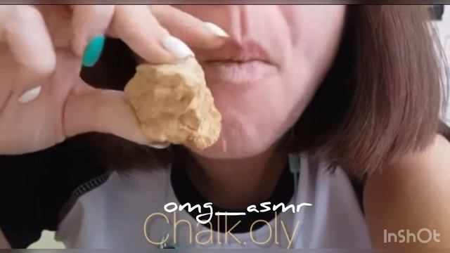 АСМР хруст сухими мелом глиномелом 😍 смотреть онлайн