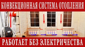 КОНВЕКЦИОННОЕ ОТОПЛЕНИЕ БЕЗ ЭЛЕКТРИЧЕСТВА