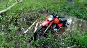 Мотоцикл Минск застрял