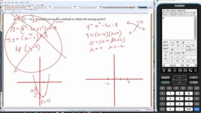 Sketching the Turning Point via Complete the Square смотреть онлайн