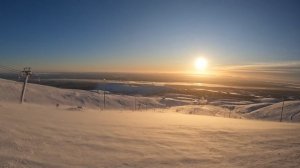 Спуск с южного склона. Пурга