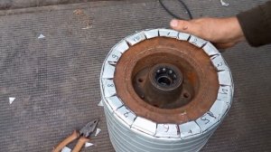 Катушка для шланга, из велосипедных колес.