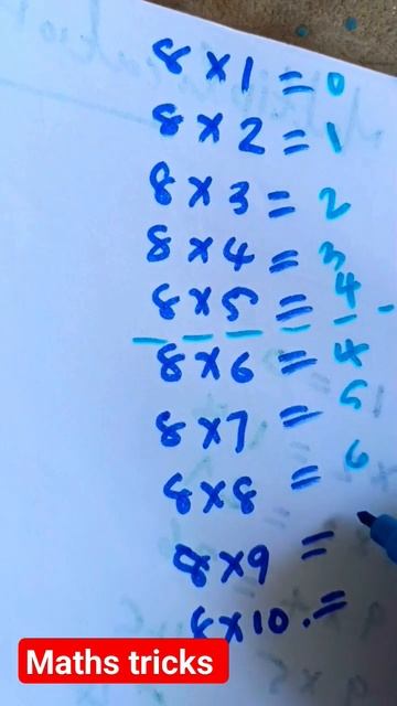 multiplication table of 8👍🤞#mathematics #maths  #mathstricks #mathshorts #multiplication #like