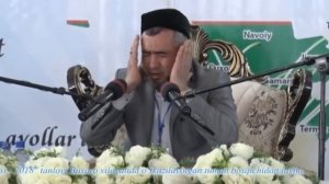 Qorilar musobaqasidan lavha: Mehriddin qori Kuliyev