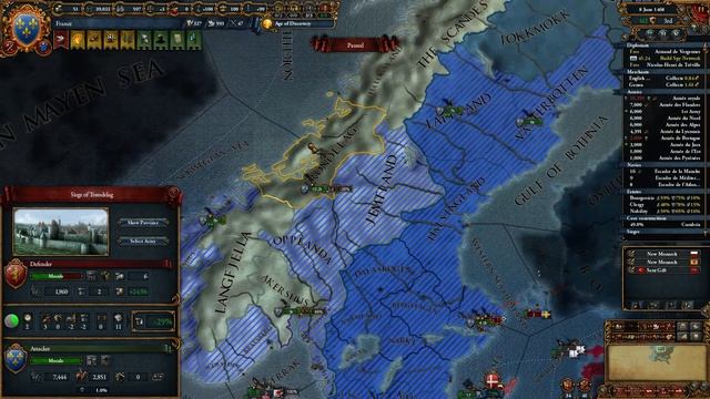 EU4 France - Big Blue Blob Achievement Run - ep8 смотреть онлайн