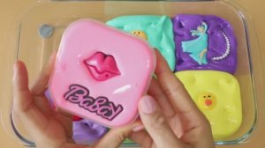 Миксуем разноцветные слаймы в один большой слайм! Какой цвет мы получим -  Slime Video!★ASMR★