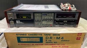 Винтажная кассетная дека Denon dual capstan с 3 головками DR-M4-Япония-1982-1984-год