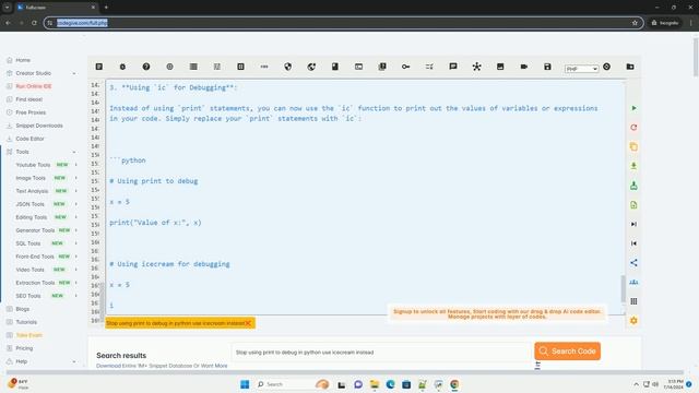 Stop using print to debug in python use icecream instead