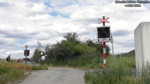 železniční přejezd Kounov - P2341 / 22.07.2024 / Czech railroad crossing
