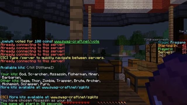 Swag-Craft Hunger-Games (Assassin Kit) Review/Lets play part.3 смотреть онлайн