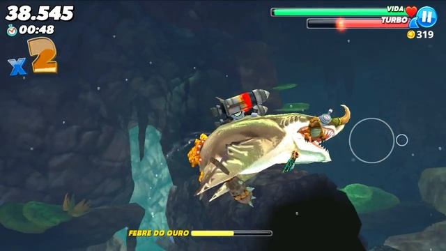 MEGALODON NOVO TUBARÃO! - Hungry Shark World #34 (HSW) - MEGALODONTE! смотреть онлайн