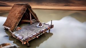 Мечта рыболова. Лови рыбу лежа из дома на воде.