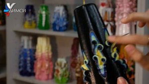 Резная свеча ДИМСИ в стиле Ван Гог