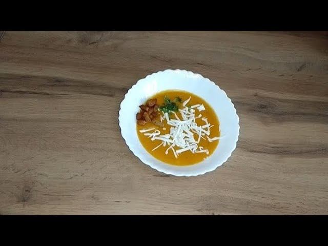 Тыквенный суп -пюре с плавленным сыром смотреть онлайн