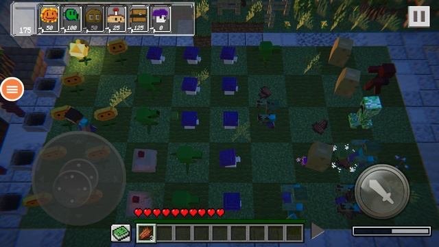 Minecraft Plants vs Zombies Растения против зомби