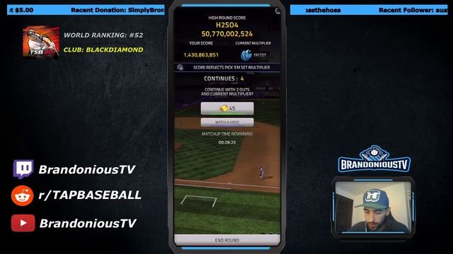 TSB '20 | Tap With Me #2 | CvC | MLB Tap Sports Baseball 2020 смотреть онлайн