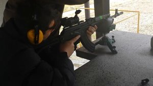 AK with aimpoint Comp 2 4 MOA