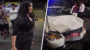 Нетрезвая россиянка устроила жесткую аварию на правительственном автомобиле в Индии