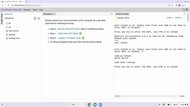 【CircuitPython Online IDE】Quick Start Guide