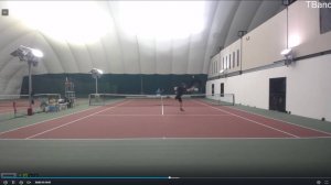 Tennis Match Kim Dmitriy - Karpukhin Aleksandr (теннисный матч любительский теннис)