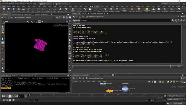 03. Доступ к геоатрибутам в Python с использованием potpourri 3d.