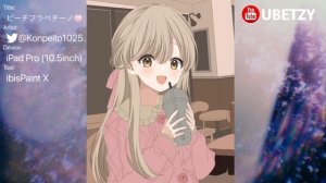 Speed Art Anime Girl With Boba - Ibis Paint X