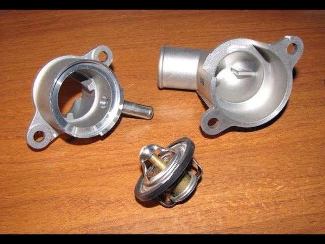 Установка разборного корпуса термостата Chevrolet Lacetti 1.4л 2009г. смотреть онлайн