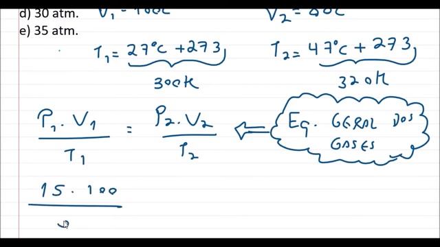 Como calcular a pressão pela Equação Geral dos gases смотреть онлайн