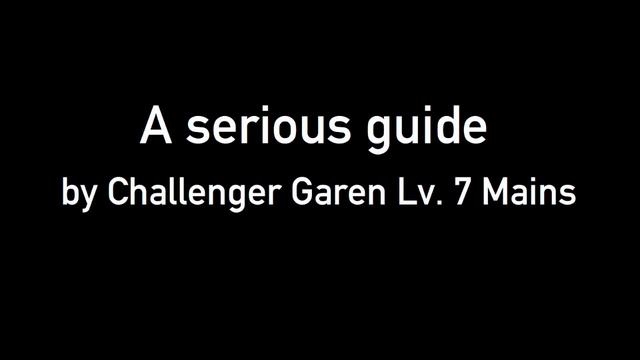 How to play Garen Tutorial смотреть онлайн