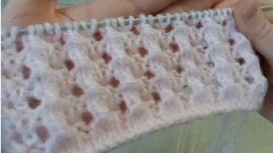 Чудесный узор спицами. На двух спицах.