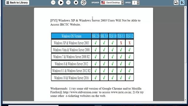 [FYI] Windows XP & Windows Server 2003 Users Will be Unable to Access IRCTC site смотреть онлайн