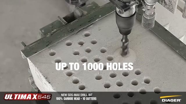 Hammer drill bit sds max Ultimax 646 drills rebar up to Ø 20mm