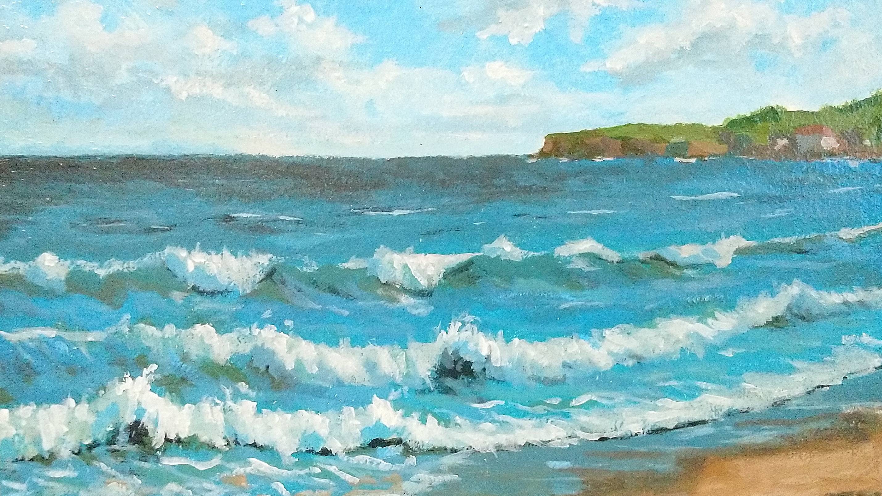 Морской пейзаж Акриловая живопись