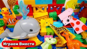 Развивающий конструктор с горками и шарами для детей ! Играем и собираем вместе ! Видео для детей !