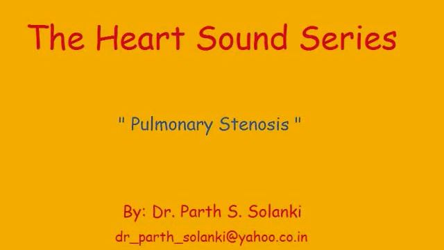 Heart Sound - Pulmonary Stenosis смотреть онлайн