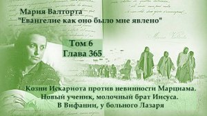 Глава 365. Козни Искариота против невинности Марциама. Новый ученик, молочный брат Иисуса...