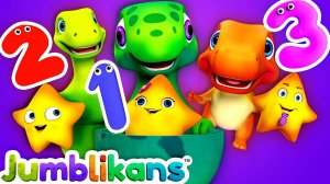 Counting 1 To 5 Numbers Song with Jumblikans Dinosaurs - ChuChu TV Nursery Rhymes & Learning Videos