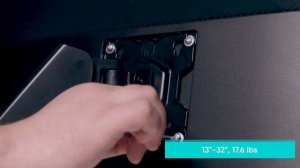 ONKRON G50 Monitor Arm Desktop Mount for 13”-32" Screens up to 17.6 lbs, Black