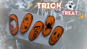 Рисуем HALLOWEEN! Дизайн гель-лаком пошагово. Простой и быстрый дизайн ногтей.