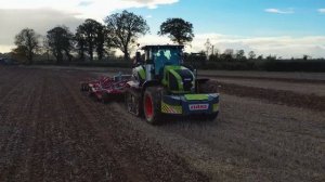 Claas Axion 960TT on demo with Horsch Tiger 5AS