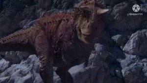 Carnotaurus(DINOSAUR 2000) vs V rex(king kong 2005)