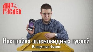 Как настроить шлемовидные гусли Финист, 18 струн.