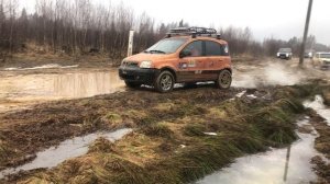 Фиат панда ( fiat panda ) на бездорожье