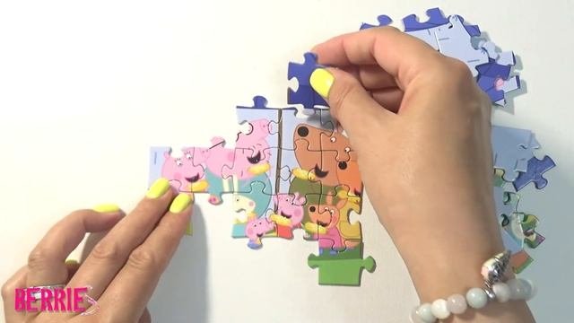 Семья Свинки Пеппы с друзьями Кенгуру - пазлы для детей Peppa Pig | Color And Berries