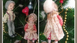 Сладкая парочкк. Ватнаые игрушки. #ватнаяигрушка #душечка