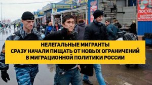 НЕЛЕГАЛЬНЫЕ МИГРАНТЫ СРАЗУ НАЧАЛИ ПИЩАТЬ ОТ НОВЫХ ОГРАНИЧЕНИЙ В МИГРАЦИОННОЙ ПОЛИТИКИ РОССИИ