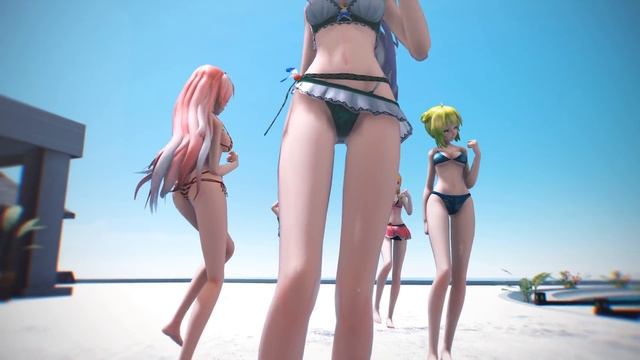 ≡MMD≡ Rin.Haku.Gumi.Miku.Luka - Kiss me 愛してる [4KUHD60FPS][Eng sub
